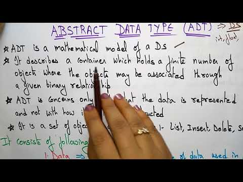 Abstract Data Type | Data Structures | Lec 5 | Bhanu Priya