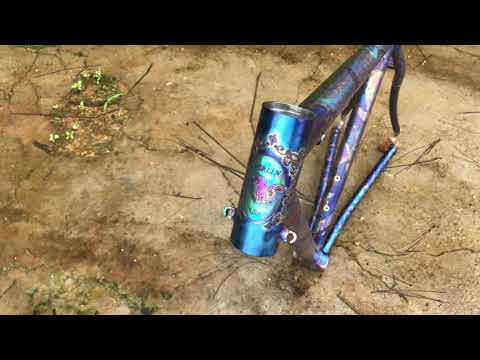 Anodizing bicycle titanium