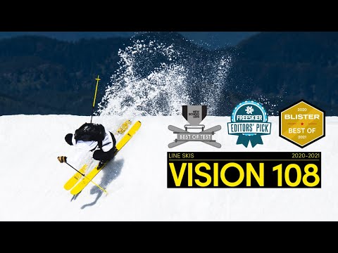 LINE 2020/2021 Vision 108 Skis - Award-Winning All-Mountain Freeride Skis Built With THC