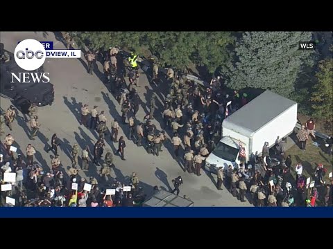 Protesters clash with federal agents in Chicago as ICE raids continue