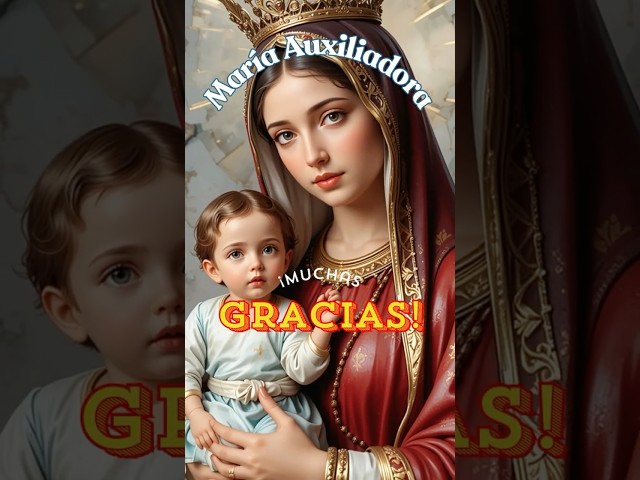 Vídeo relacionado con Inmaculada Romero IR Virgen María Auxiliadora Figura 32 cm. Escultura Protectora de Las dificultades
