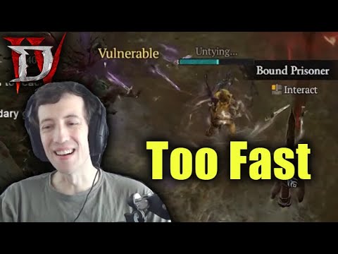 Too fast for this game - Diablo 4