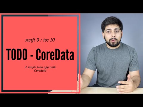 ios 10 Todo App with coredata in swift 3