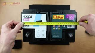 Exide 6СТ-72 АзЕ AGM (EK720) - відео 1