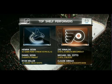 Philadelphia Flyers vs Vancouver Canucks. 15 january 2015