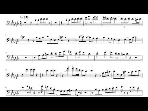 Curtis Fuller "Shaky Jake" Trombone Solo Transcription