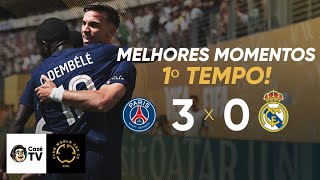MELHORES MOMENTOS DO 1º TEMPO: PSG 3 X 0 REAL MADRID | COPA DO MUNDO DE CLUBES DA FIFA | SEMIFINAL