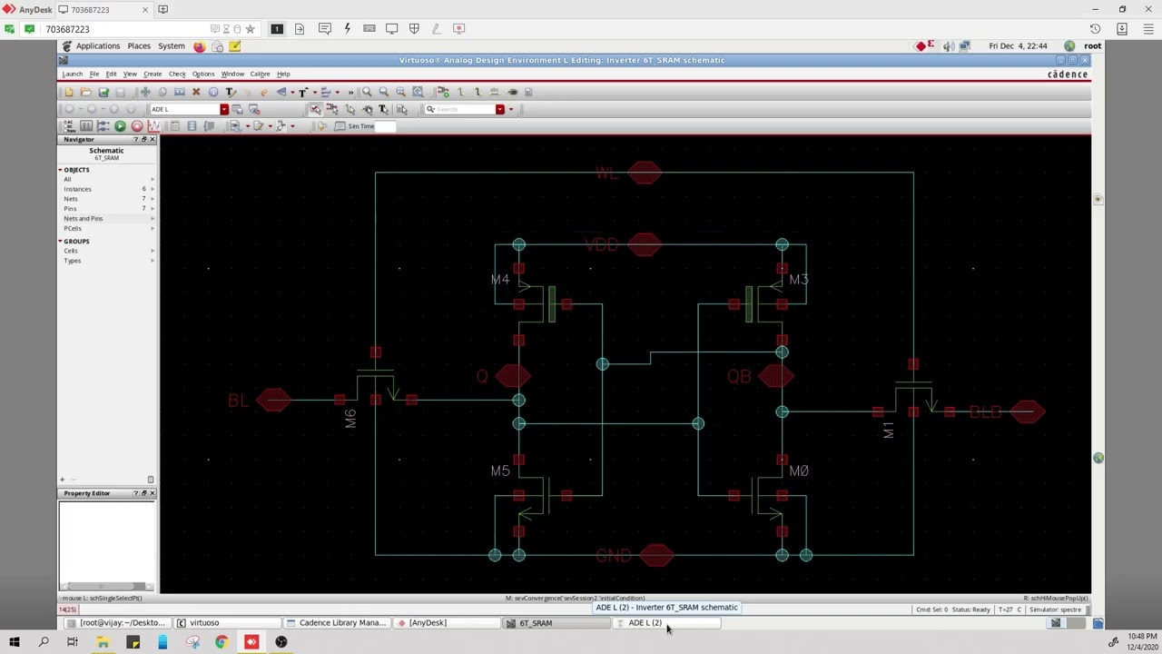 6T SRAM Write Operation Explained | Cadence Virtuoso (90nm) | Complete VLSI Schematic & Waveforms.