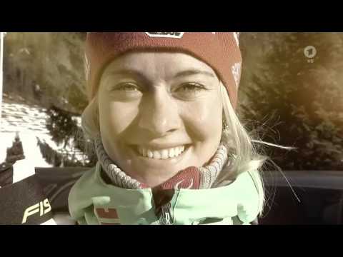 Biathlon WCH-2017. Reportage about german girls before relay