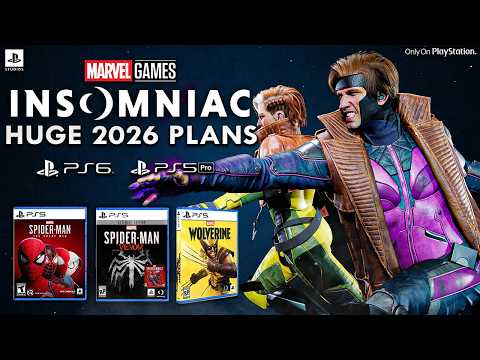 Insomniac's 2026 Roadmap REVEALED: Wolverine, Venom, X-Men, Spider-Man 3 & More!