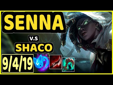 PROFESSOR (SENNA) vs SHACO - 9/4/19 KDA BOTTOM SUPPORT GAMEPLAY - BR Ranked GRANDMASTER