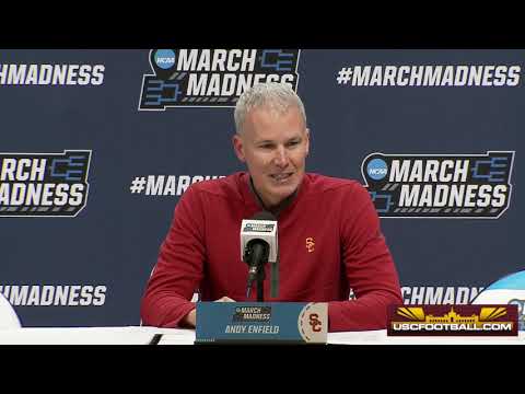 USC basketball post-game press conference after 72-62 NCAA tournament loss to Michigan State