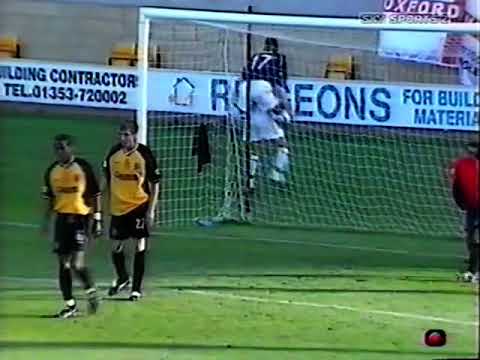 Cambridge United 1 Oxford United 1 19th October 2002 Football League Division Three