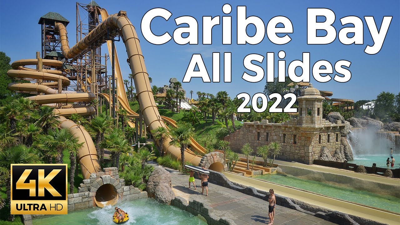 Dive into the exhilarating slide journey at Caribe Bay Water Park through this captivating video.