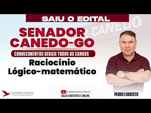 PREFEITURA CANEDO-GO: Raciocínio Lógico-Matemático para Concurso Público