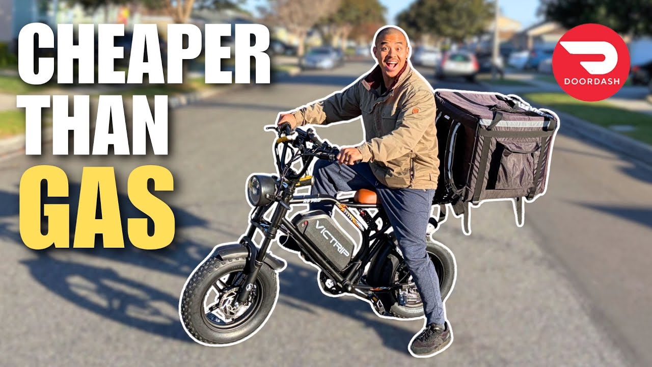 I Ditched My Car for DoorDash! | Victrip R6 Pro Ebike Range Test