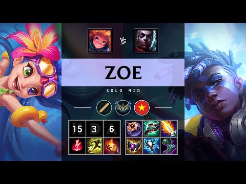 Zoe Mid vs Ekko - VN Challenger Patch 25.15