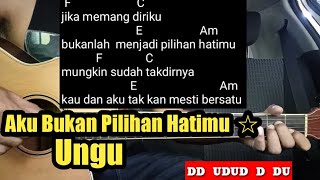 Download lagu Kunci Gitar Aku Bukan Pilihan Hatimu  - Ungu ( Tutorial Untuk Pemula ) By DE Kunta mp3