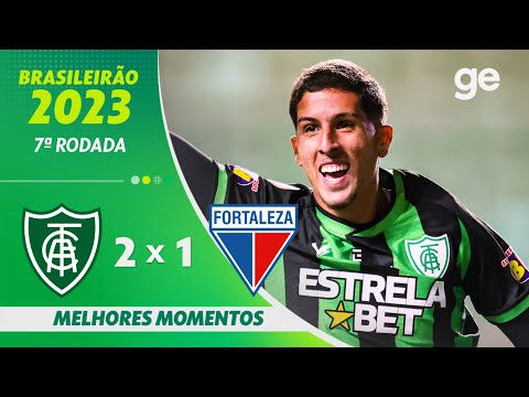 Gols e lances de América-MG x Fortaleza