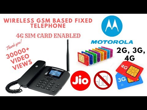 Unboxing of motorola gsm simcard landline phone