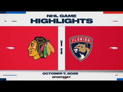 NHL Highlights | Blackhawks vs. Panthers - October 7, 2025