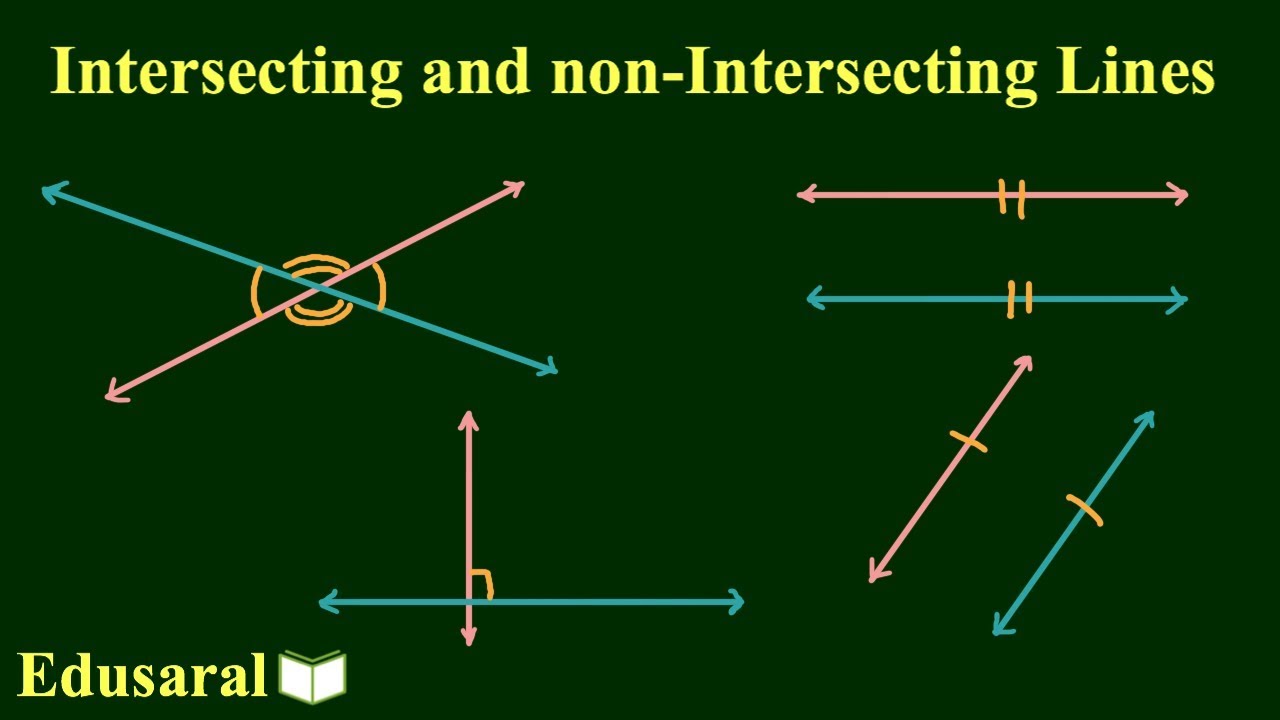 Intersecting and Non-Intersecting Lines | Ch-6.3 - 9th Std NCERT | Edusaral