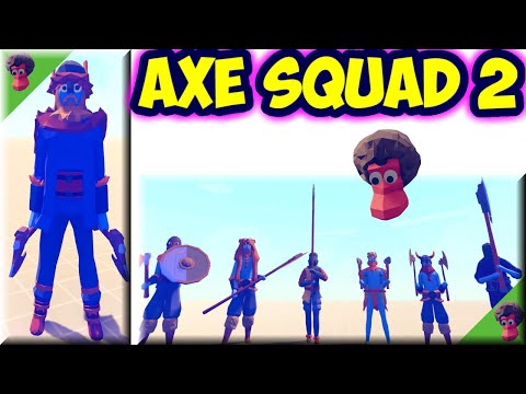 Axe Squad 2-C | 7 Axe units vs Every Unit(Same Price) - TABS Spooky Faction Update🎃