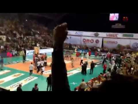 16/4/2014, Sir Perugia-Copra Piacenza, gara 4 semifinali playoff Scudetto Volley: punto finale