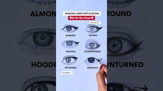 Eyeliner as per different eye shapes #eyeliner #hoodedeyemakeup #monolid #makeup #eyelinerstyles