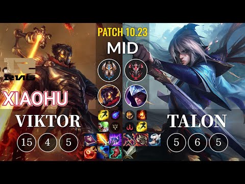 RNG Xiaohu Viktor vs Talon Mid - KR Patch 10.23