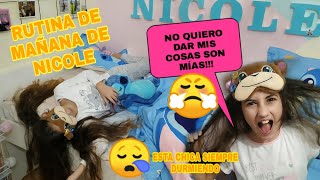 Rutina de mañana de Nicole.😤    No quiero dar mis cosas, son mías!!! ORGANIZANDO mis cajoneras