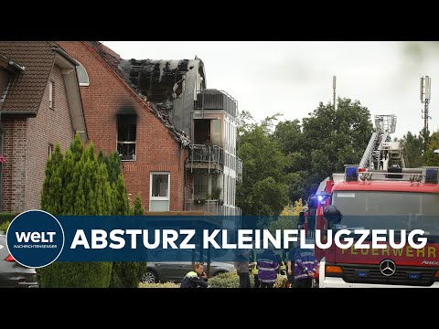 ABSTURZ: KLEINFLUGZEUG stürzt auf Mehrfamilienhaus - drei Menschen sterben