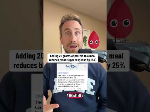 20g Of Protein Reduces Post Meal Blood Sugar By 25% #bloodsugar