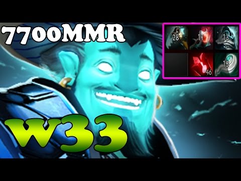Dota 2 - w33 7700 MMR Plays Storm Spirit vol 3 - Ranked Match Gameplay