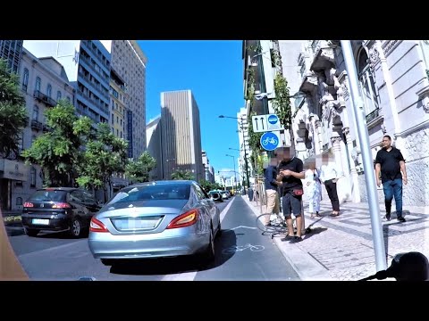 Car Door Hits Cyclist  - Aftermath & Police