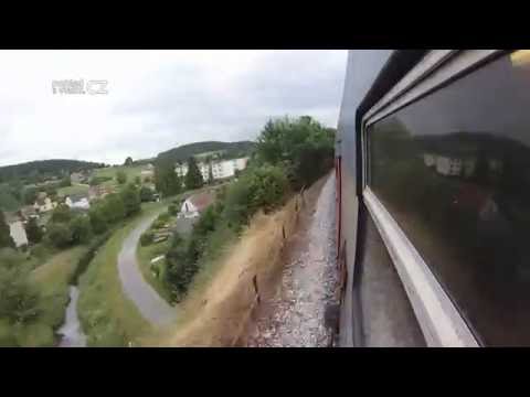 Čerčany - Praha hl. nádraží/POHLED NA TRAŤ Z KONCE SOUPRAVY/ HD KVALITA