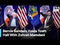 FULL VIDEO Zohran Mamdani Sen Bernie Sanders Hold Fiery Town Hall In Brooklyn New York AC1G