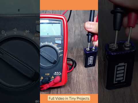 9v Rechargeable Battery With Charge Levels Indicator #diy