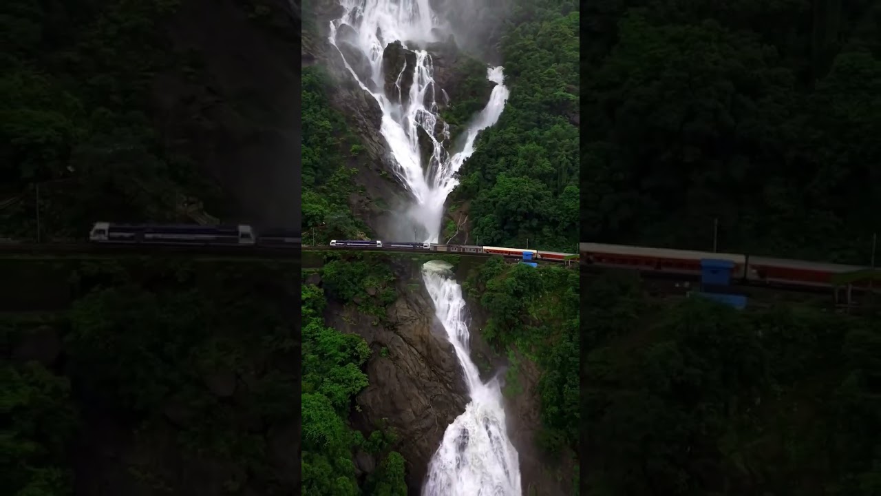 Dudhsagar Waterfalls 😍🏞️ | Heaven | This Monsoon Dudhsagar waterfalls | state of Goa | #Goa