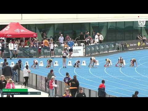 U13 Girls 100m Heat 3: 2022-23 State Combined Events Championships - Saturday