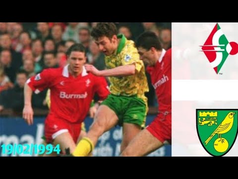 Swindon vs Norwich 19/02/1994- Premier League 1993/1994