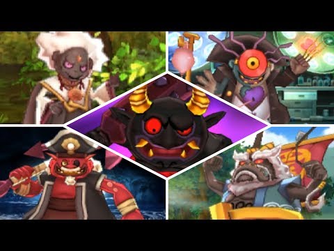 Yo-kai Watch 2 - All Bosses (Boss Rush, No Items)