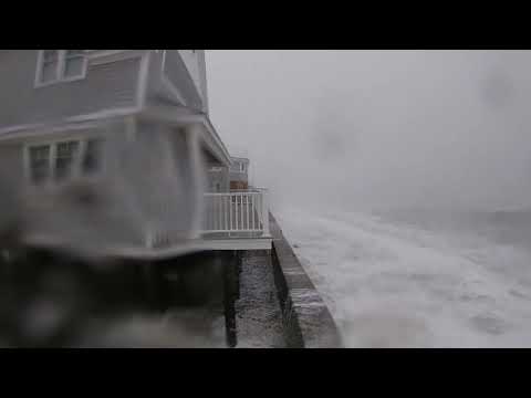 Marshfield, MA Big Wave Action - Winter Storm of January 28-29, 2022