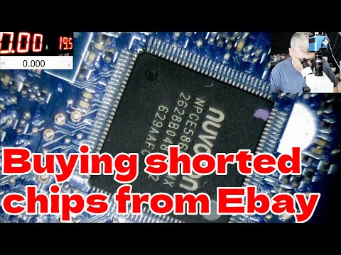 I'm DONE buying chips from Ebay - Fake shorted Nuvoton NPCE586