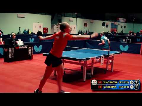 2.НОСКОВА - КРЕКИНА RUSSIAN Championship table tennis настольный теннис