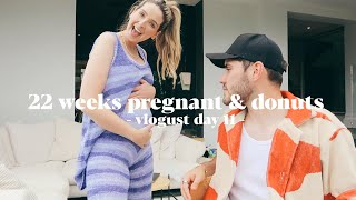 22 Week Pregnancy Update & Decorating Donuts | Vlogust Day 11