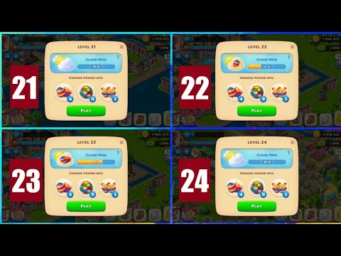 Níveis 21, 22, 23, 24 do quebra-cabeça colorido do município