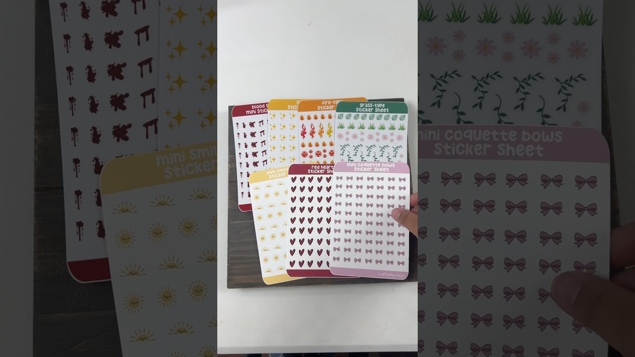 I 💗 sticker sheets! #smallbusiness