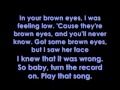 Lady Gaga - Brown Eyes - Lyrics on screen 
