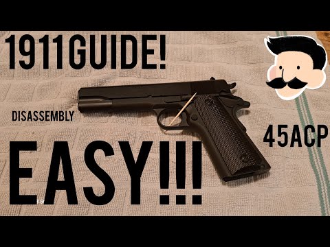 1911 Disassembly/Reassembly! VERY EASY GUIDE! Tisas 1911 45 ACP!